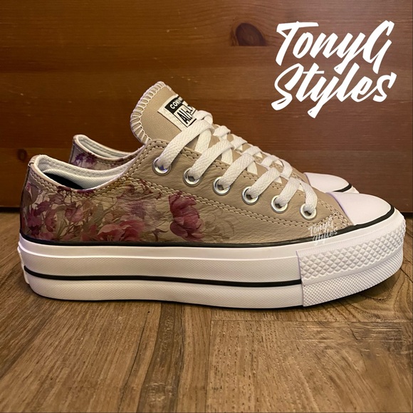 💐NEW💐 CUSTOM CONVERSE CHUCK TAYLOR PLATFORM LOW - Picture 5 of 16